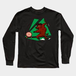 Axe throwing bull - axe throwing Long Sleeve T-Shirt